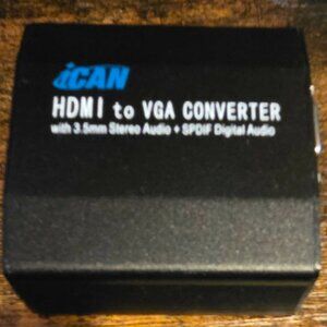 ICAN HDMI to VGA converter with audio output